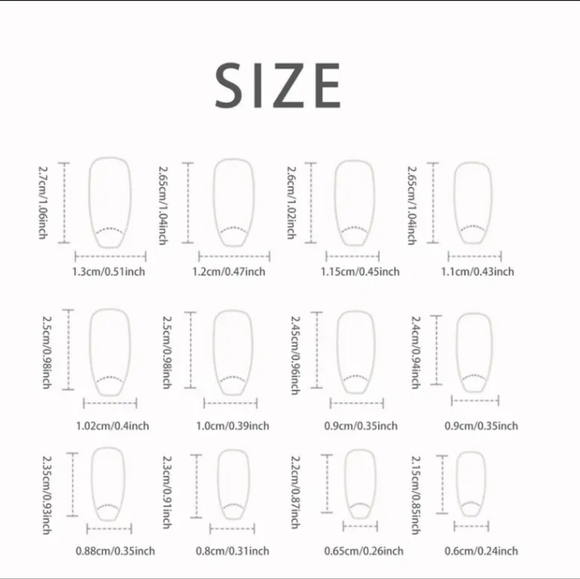 24 Pieces Fake press on nails - Picture 5 of 7